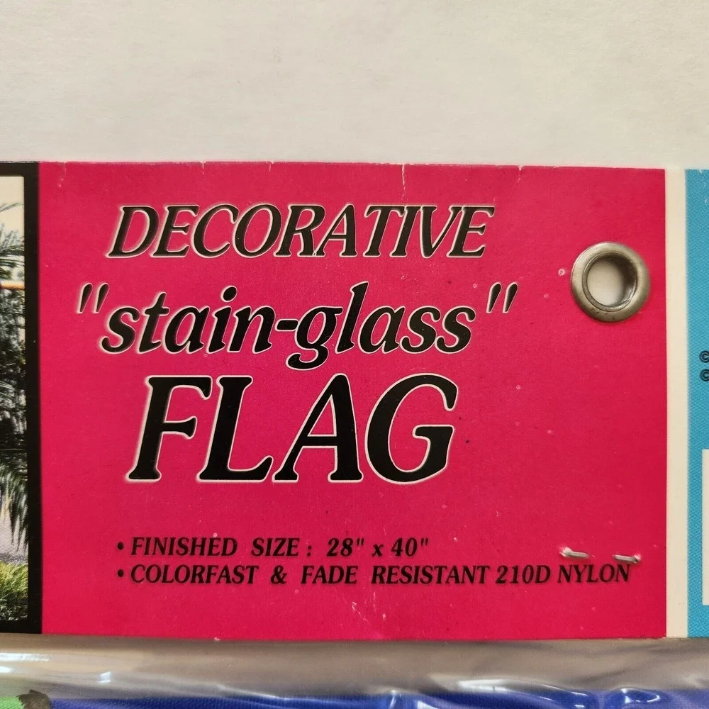 Nip Vintage Decorative‎ House Flag Outdoor Large 28 x 40 LOVE Birds (PARROTS)